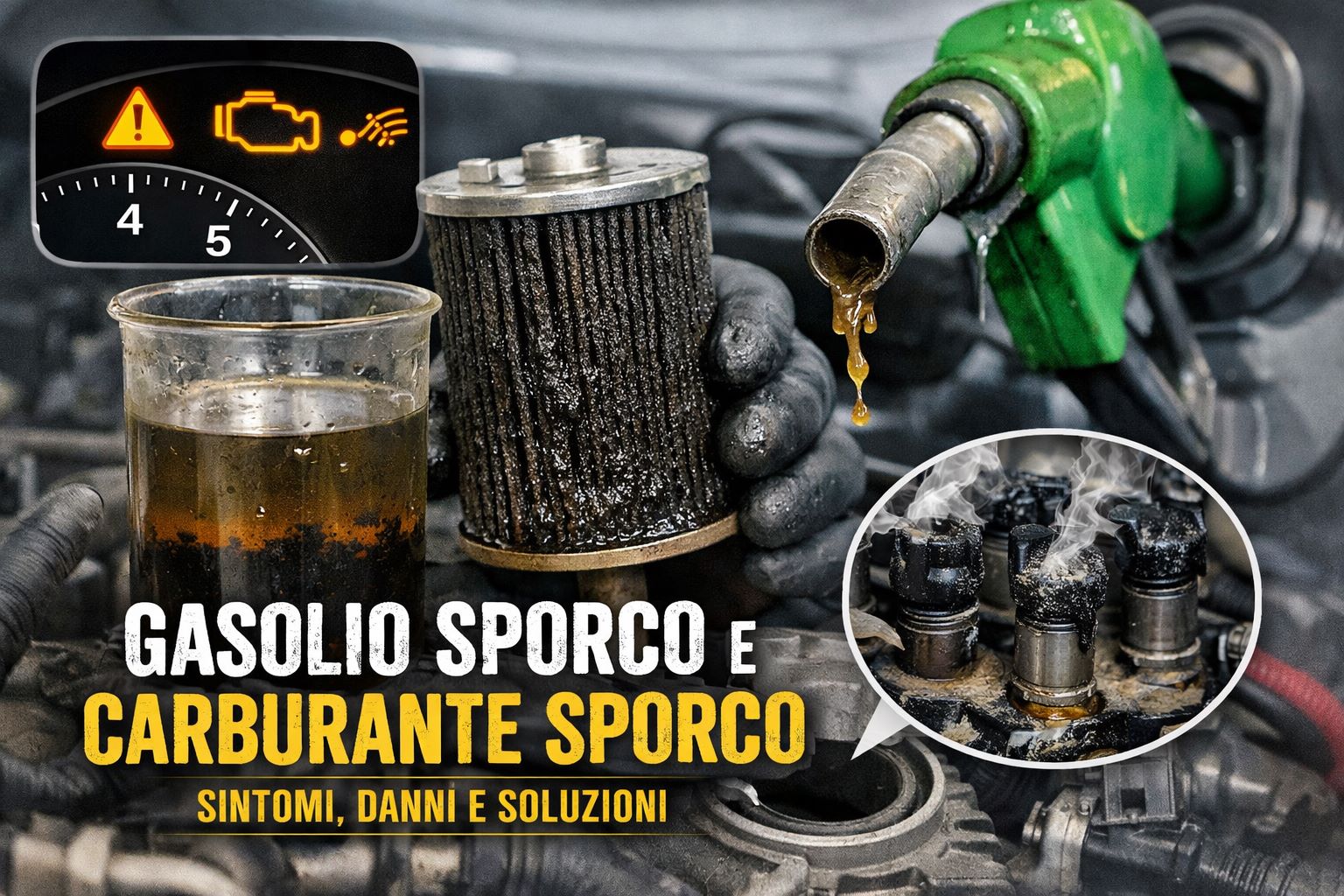 Gasolio Sporco e Carburante Sporco Sintomi Danni e Soluzioni Gasolio Sporco e Carburante Sporco Sintomi Danni e Soluzioni